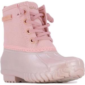 imageNautica Kids Boys ampamp Girls Duck Boots Kids Waterproof Rain Snow Boots Insulated Winter Boots ToddlerLittleBig KidBlush Pearltruett