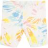 imageNautica Girls Active Bike Shorts Soft ampamp Stretchy Spandex with Flat Waistband ampamp Logo DesignWhite Sunburst
