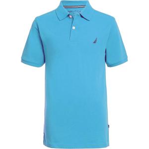 imageNautica Boys Short Sleeve Anchor PoloBlue Atoll Heather