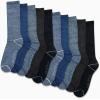 imageNautica Mens Crew Dress Socks  10 Pack LightCushion Crew Length Work Socks for Men  Classic Breathable Mens SocksBlue Assorted