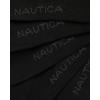 imageNautica Mens Dress Socks  10 Pack Classic Patterned Comfort Fit Casual Socks  Crew Socks for Men Sizes 6125Black Flat Knit
