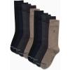 imageNautica Mens Dress Socks  10 Pack Classic Patterned Comfort Fit Casual Socks  Crew Socks for Men Sizes 6125Brown Heather Assorted