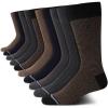 imageNautica Mens Dress Socks  10 Pack Classic Patterned Comfort Fit Casual Socks  Crew Socks for Men Sizes 6125Heather Assorted