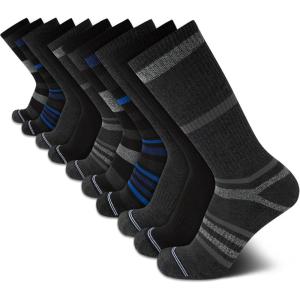 imageNautica Mens Crew Dress Socks  10 Pack LightCushion Crew Length Work Socks for Men  Classic Breathable Mens SocksBlackblue