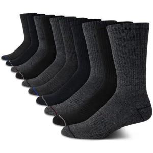 imageNautica Mens Crew Dress Socks  10 Pack LightCushion Crew Length Work Socks for Men  Classic Breathable Mens SocksBlackgray