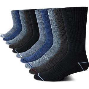 imageNautica Mens Crew Dress Socks  10 Pack LightCushion Crew Length Work Socks for Men  Classic Breathable Mens SocksBlue Assorted