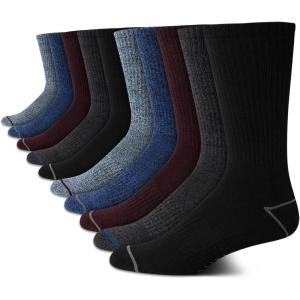 imageNautica Mens Crew Dress Socks  10 Pack LightCushion Crew Length Work Socks for Men  Classic Breathable Mens SocksMulti