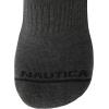 imageNautica Mens Crew Socks  5 Pack Performance Cushion Comfort Crew Socks  Athletic Socks for Men 6125Dark Grey Heather