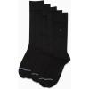 imageNautica Mens Dress Socks  5 Pack Stretch Comfort Crew Socks with Stay Up Cuffs and Reinforced Seams Shoe Size 6125Black Flat Knit