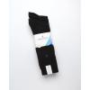 imageNautica Mens Dress Socks  5 Pack Stretch Comfort Crew Socks with Stay Up Cuffs and Reinforced Seams Shoe Size 6125Black Flat Knit