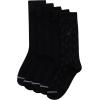 imageNautica Mens Dress Socks  5 Pack Stretch Comfort Crew Socks with Stay Up Cuffs and Reinforced Seams Shoe Size 6125Black Logo