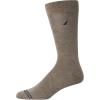imageNautica Mens Dress Socks  5 Pack Stretch Comfort Crew Socks with Stay Up Cuffs and Reinforced Seams Shoe Size 6125Brown Heather