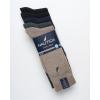 imageNautica Mens Dress Socks  5 Pack Stretch Comfort Crew Socks with Stay Up Cuffs and Reinforced Seams Shoe Size 6125Brown Heather