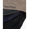 imageNautica Mens Dress Socks  5 Pack Stretch Comfort Crew Socks with Stay Up Cuffs and Reinforced Seams Shoe Size 6125Brown Heather