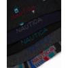 imageNautica Mens Dress Socks  5 Pack Stretch Comfort Crew Socks with Stay Up Cuffs and Reinforced Seams Shoe Size 6125Graphite Heather Assorted