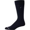 imageNautica Mens Dress Socks  5 Pack Stretch Comfort Crew Socks with Stay Up Cuffs and Reinforced Seams Shoe Size 6125NavyGreyBlack