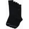 imageNautica Mens Dress Socks  5 Pack Stretch Comfort Stay Up Cuff Crew Socks for Men with Reinforced Seams Shoe Size 6125Black Mini Rib