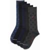 imageNautica Mens Dress Socks  5 Pack Stretch Comfort Stay Up Cuff Crew Socks for Men with Reinforced Seams Shoe Size 6125Dark Grey Heather