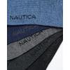 imageNautica Mens Dress Socks  5 Pack Stretch Comfort Stay Up Cuff Crew Socks for Men with Reinforced Seams Shoe Size 6125Denim Heather Assorted