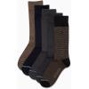 imageNautica Mens Dress Socks  5 Pack Stretch Comfort Stay Up Cuff Crew Socks for Men with Reinforced Seams Shoe Size 6125Heather Assorted