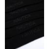 imageNautica Mens Dress Socks  Solid Crew Socks 10 PackAll Black