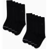 imageNautica Mens Dress Socks  Solid Crew Socks 10 PackAll Black