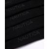 imageNautica Mens Dress Socks  Solid Crew Socks 10 PackBlack Logo