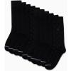 imageNautica Mens Dress Socks  Solid Crew Socks 10 PackBlack Logo