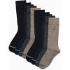 imageNautica Mens Dress Socks  Solid Crew Socks 10 PackBrown Heather