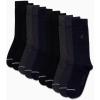 imageNautica Mens Dress Socks  Solid Crew Socks 10 PackNavyGreyBlack