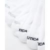imageNautica Mens Low Cut Socks  8 Pack Comfort Cushioned Athletic Ankle Socks for Men  Casual Mens Sports SocksWhite Multi