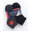 imageNautica Mens Quarter Socks  8 Pack Comfort Cushioned Athletic Ankle Socks for Men  Casual Mens Sports SocksNavygrey