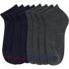imageNautica Mens Quarter Socks  8 Pack Comfort Cushioned Athletic Ankle Socks for Men  Casual Mens Sports SocksNavygrey