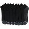 imageNautica Mens Quarter Socks  8 Pack Comfort Cushioned Athletic Ankle Socks for Men  Casual Mens Sports SocksSolid Black