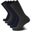 imageNautica Mens Crew Socks  5 Pack Performance Cushion Comfort Crew Socks  Athletic Socks for Men 6125BlueGrey