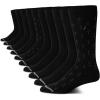 imageNautica Mens Dress Socks  Solid Crew Socks 10 PackBlack Logo