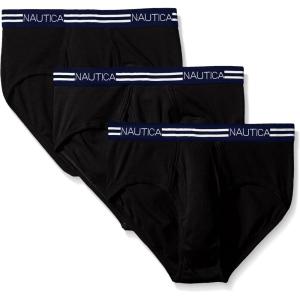 imageNautica Mens Cotton Classic Multipack BriefsBlackBlackBlack