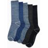 imageNautica Mens Crew Dress Socks  5 Pack LightCushion Crew Length Work Socks for Men  Classic Breathable Mens SocksBlue Assorted