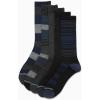 imageNautica Mens Crew Dress Socks  5 Pack LightCushion Crew Length Work Socks for Men  Classic Breathable Mens SocksGreyBlack Stripes
