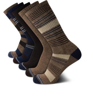 imageNautica Mens Crew Dress Socks  5 Pack LightCushion Crew Length Work Socks for Men  Classic Breathable Mens SocksBrownNavy