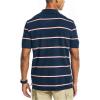 imageNautica Mens Classic Fit Striped Performance Deck PoloNavy