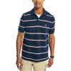 imageNautica Mens Classic Fit Striped Performance Deck PoloNavy