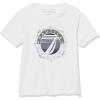 imageNautica Boys Short Sleeve Graphic Crew Neck TShirt Soft Comfortable Relaxed FitBright White Compass Fb36