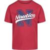 imageNautica Boys Short Sleeve Graphic Crew Neck TShirt Soft Comfortable Relaxed FitCarmine Script N Fb14