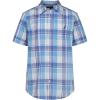 imageNautica Boys Short Sleeve Woven ButtonDown Shirt Light Weight ampamp BreathableSpring Plaid
