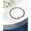 imageNautica Mens BraceletOxidized Stainless Steel Curb Link Chain Bracelet for Women and Men5 Mm
