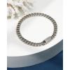 imageNautica Mens BraceletOxidized Stainless Steel Curb Link Chain Bracelet for Women and Men7 MM