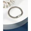 imageNautica Mens BraceletOxidized Stainless Steel Curb Link Chain Bracelet for Women and Men7 MM
