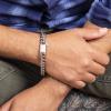 imageNautica Stainless Steel Bracelet for Men 10mm Cuban Link Chain 85 Inch