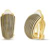 imageNautica Textured Shell Hoop Clip On Earrings for Women